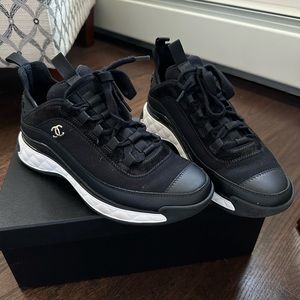 CHANEL Black Sneakers